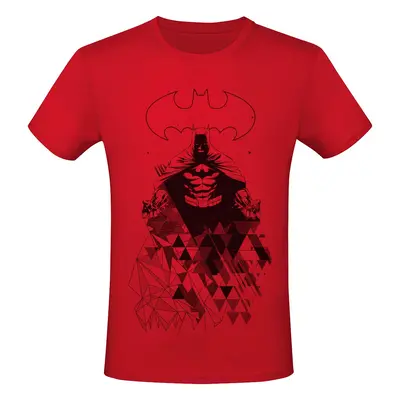 Batman Geometric Lines T-Shirt red