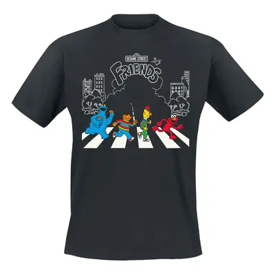 Sesame Street Ernie, Bert, Cookie Monster, Elmo - Come Together T-Shirt black