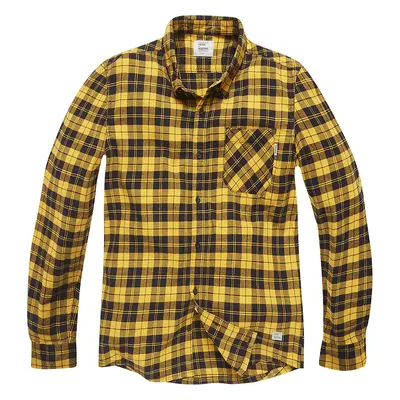 Vintage Industries Riley Flannel Shirt Flanel Shirt yellow black