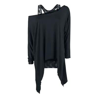 Gothicana by EMP Busting Loose Long-sleeve Shirt black