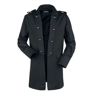 Gothicana by EMP Short coat with turned up lapel Short Coat black