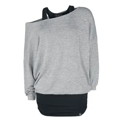 Forplay Billie Long-sleeve Shirt black grey