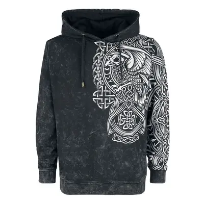 Black Premium by EMP Anthracite Hoodie with Celtic Print Hooded sweater anthracite