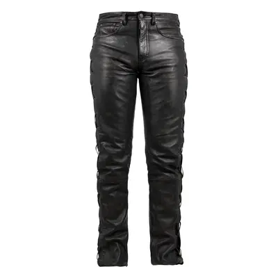 Gipsy GWMTie up Jeans Leather Trousers black