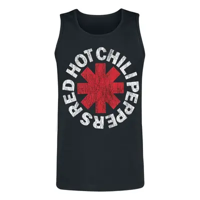 Red Hot Chili Peppers Distressed Logo Tanktop black