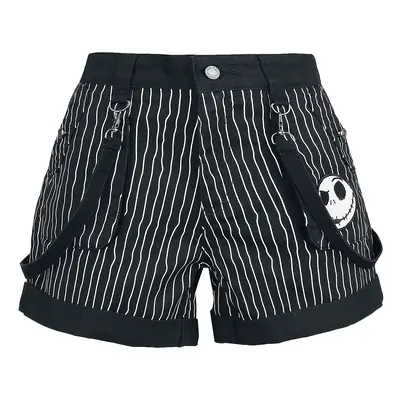 The Nightmare Before Christmas Jack Skellington Shorts black white