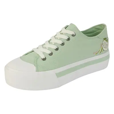 RED by EMP Frogcado Plateau Trainers Sneakers light green