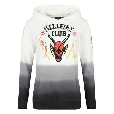 Stranger Things Hellfire Club Hooded sweater black white