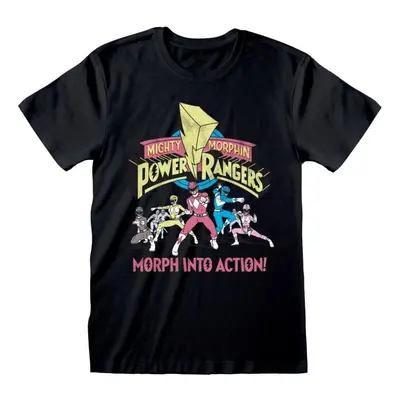 Power Rangers Morph Into Action T-Shirt black