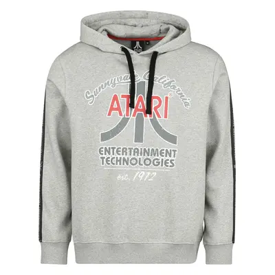 Atari Vintage logo Hooded sweater mottled grey