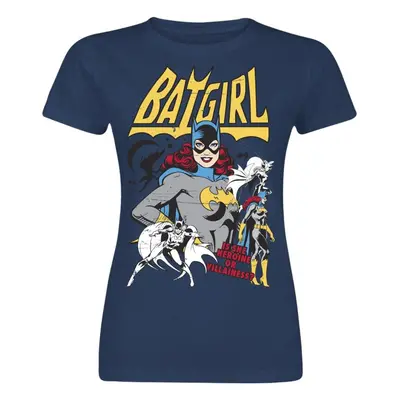 Batman Batgirl - Hero Or Villain T-Shirt navy