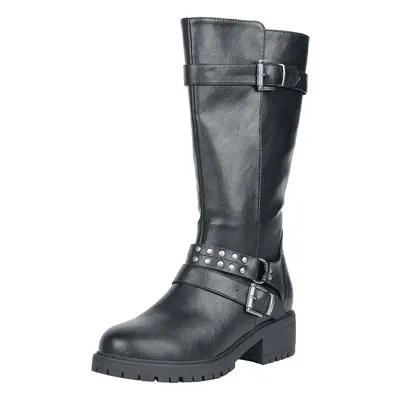 Rock Rebel by EMP Boots with buckles and studs Boots black