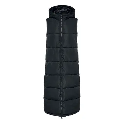 Only Alina long waistcoat Vest black