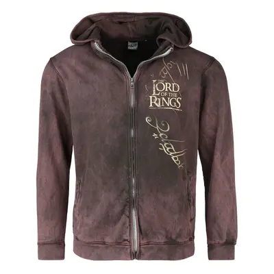 The Lord Of The Rings Mordor Hooded zip burgundy