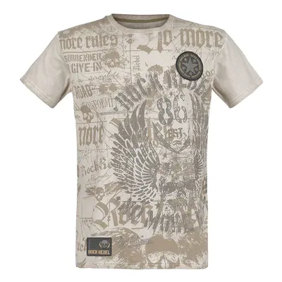 Rock Rebel by EMP Rebel Soul T-Shirt beige