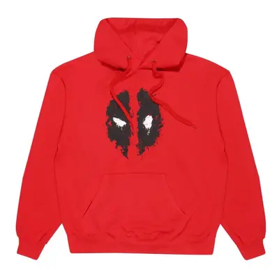 Deadpool Mask Splatter Hooded sweater red