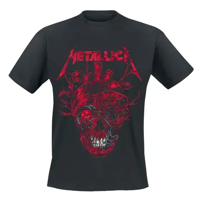 Metallica Heart Skull T-Shirt black