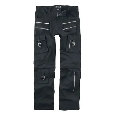 Gothicana by EMP 2in1: Trousers/Shorts Cloth Trousers black