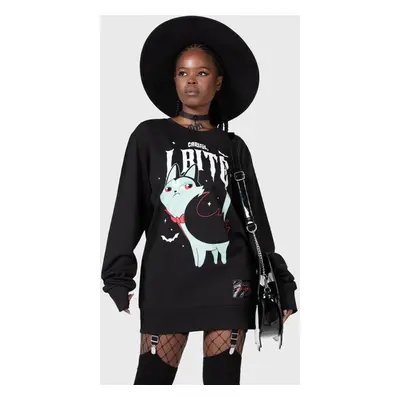 THE VAMPURR by KILLSTAR Cat Spat Shirt Sweatshirt black