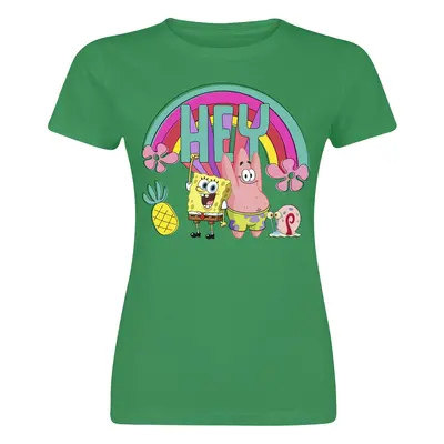 SpongeBob SquarePants Hey - Patrick and SpongeBob T-Shirt green