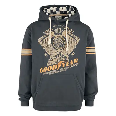 GoodYear Princeton Hooded sweater dark grey