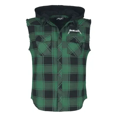 Metallica EMP Signature Collection Flanel Shirt green black