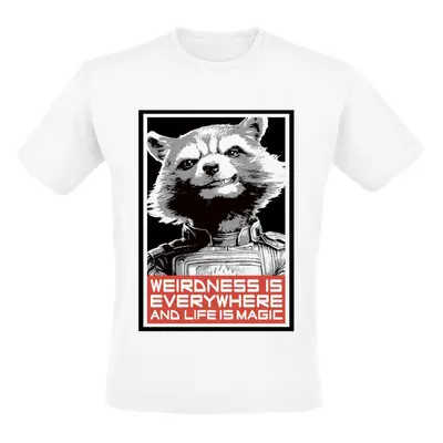 Guardians Of The Galaxy Red Rocket T-Shirt white