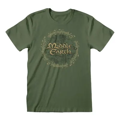 The Lord Of The Rings Middle Earth T-Shirt olive