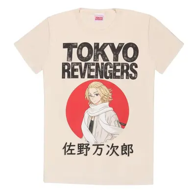 Tokyo Revengers Manjiro Sano Red Circle T-Shirt sand