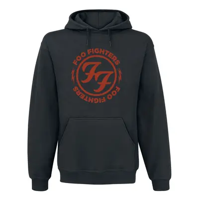 Foo Fighters Logo Red Circle Hooded sweater black