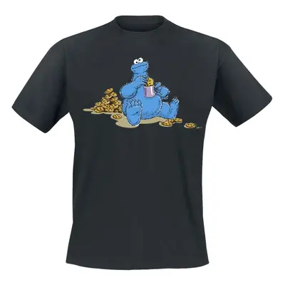 Sesame Street Cookie Monster - Cookie Time T-Shirt black