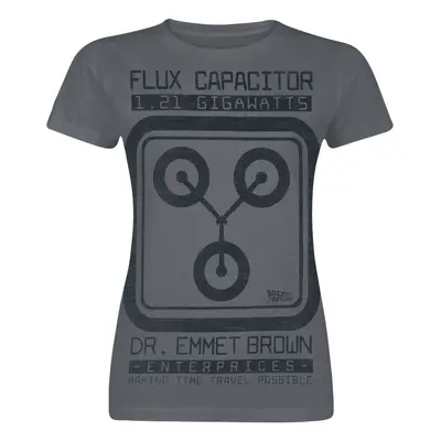 Back To The Future Flux Capacitor T-Shirt dark grey