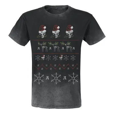 Alchemy England Merry Deadly Christmas T-Shirt grey