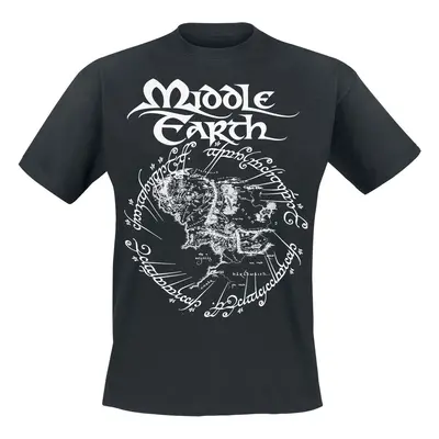 The Lord Of The Rings Middle Earth T-Shirt black