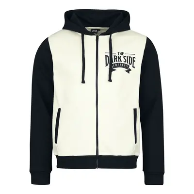 Star Wars The Dark Side Coffee Hooded zip cream black