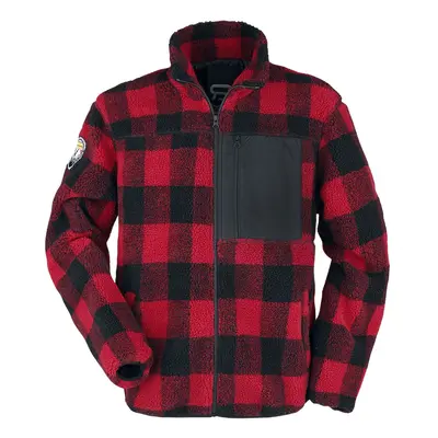 RED by EMP Lumber jacket Between-seasons Jacket black red