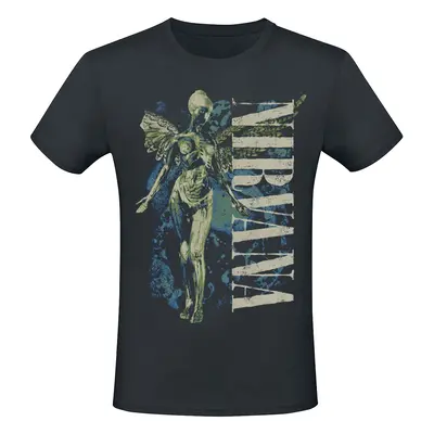 Nirvana Vertical Logo T-Shirt black