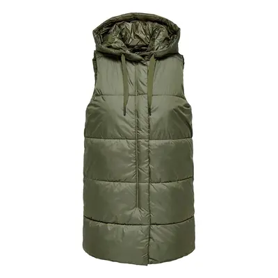 Only Newasta puffer waistcoat Vest olive