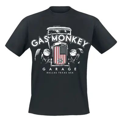 Gas Monkey Garage US flag grill T-Shirt black