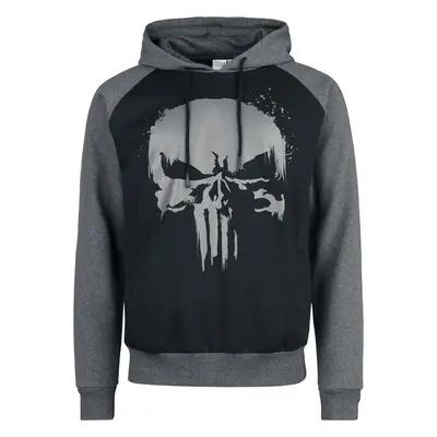 The Punisher Skull Hooded sweater black grey