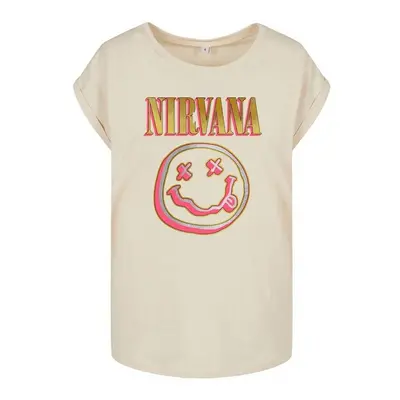 Nirvana Coloured Logo T-Shirt sand