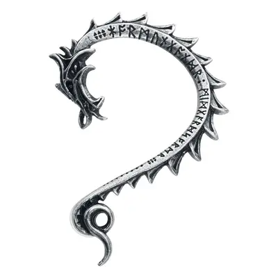 Alchemy Gothic Jormungand Ear Stud silver coloured