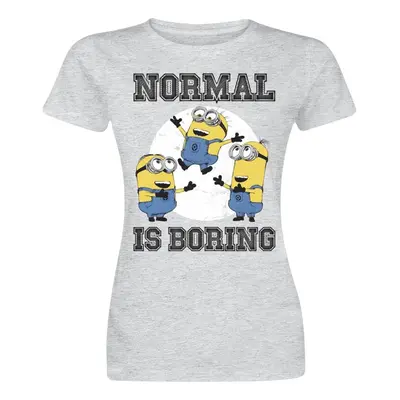 Minions Normal life is boring T-Shirt grey