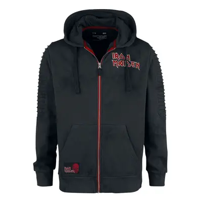 Iron Maiden EMP Signature Collection Hooded zip dark grey black