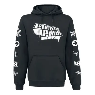 Linkin Park Spray Icons Hooded sweater black