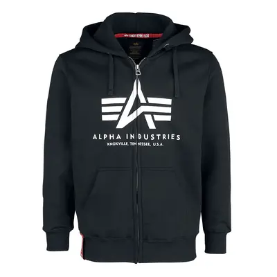 Alpha Industries Basic zip hoodie Hooded zip black