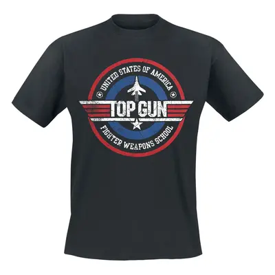 Top Gun Fighter Weapons School T-Shirt black