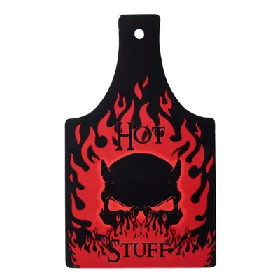 Alchemy England Hot Stuff chopping board & coaster Coaster black red