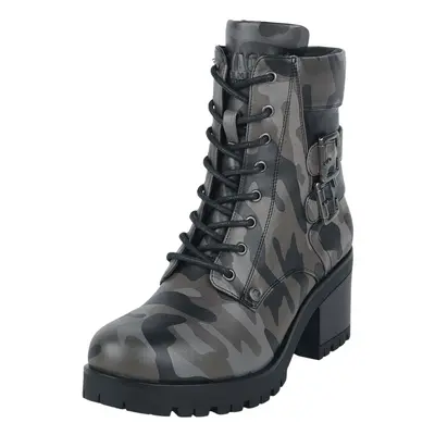 Black Premium by EMP Lace-Up Boots with Camouflage Print Boot camouflage