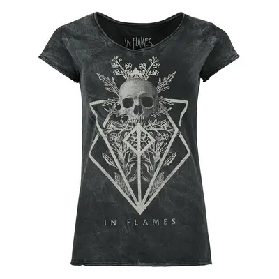 In Flames Skull T-Shirt black